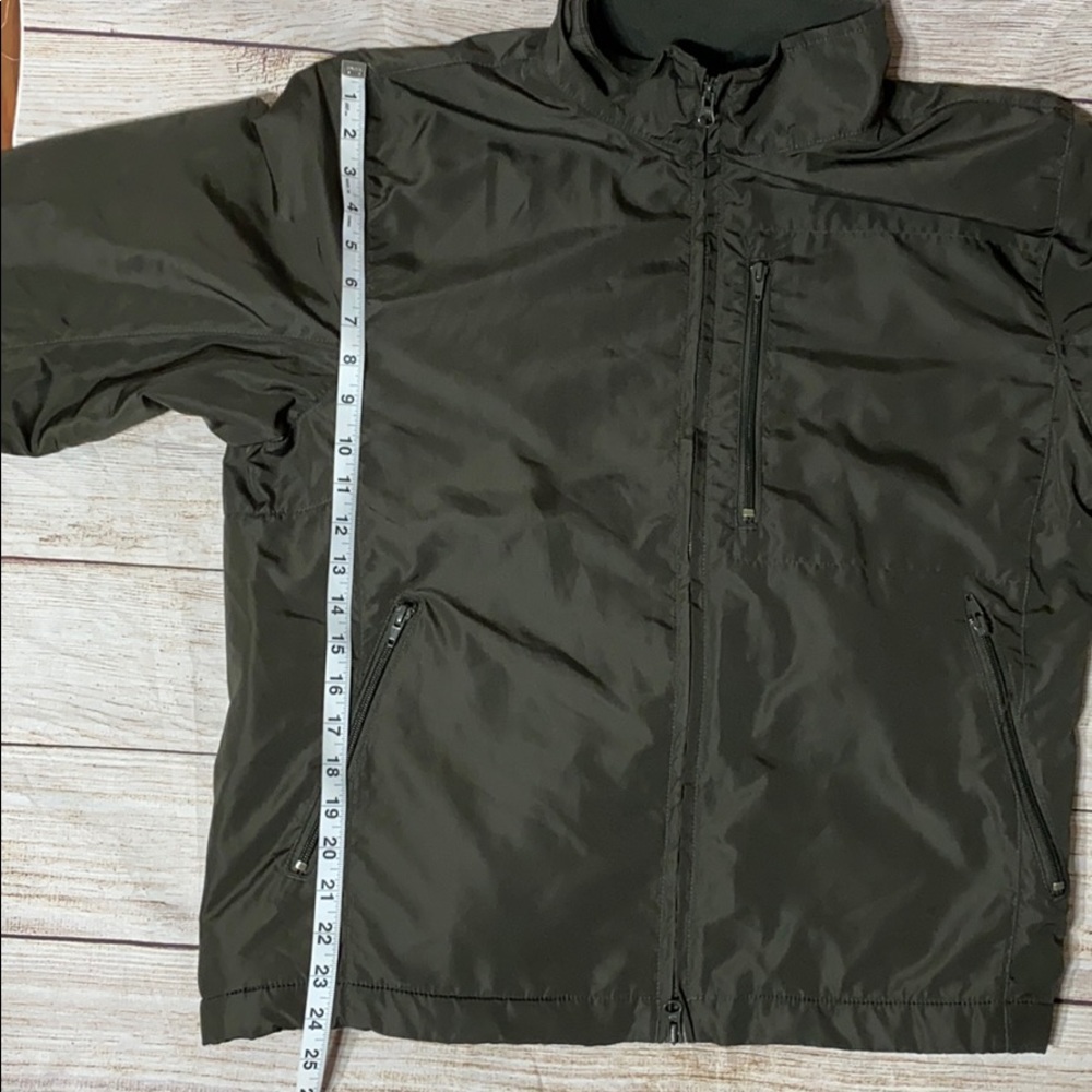 Eddie Bauer Army Green Fleece Lined Jacket - Picture 4 of 7